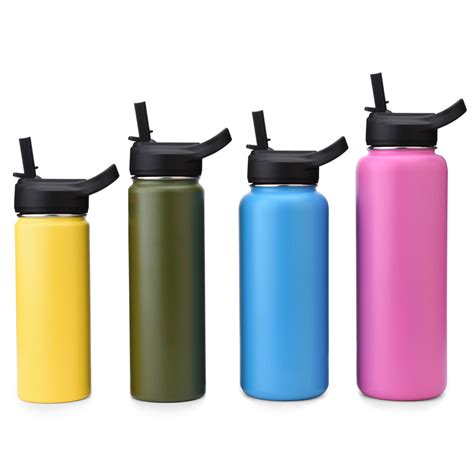 Wholesale Wide Mouth Water Bottles With Straw Lid 32 Oz Custom Water