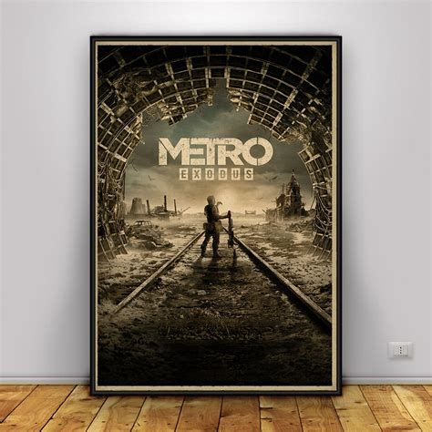 Metro Exodus Poster Wall Art Wall Prints Home Decor Kraft Etsy