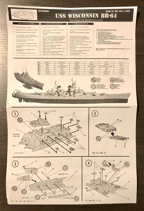 Atlantis Uss Wisconsin Bb Kit Review Modeler