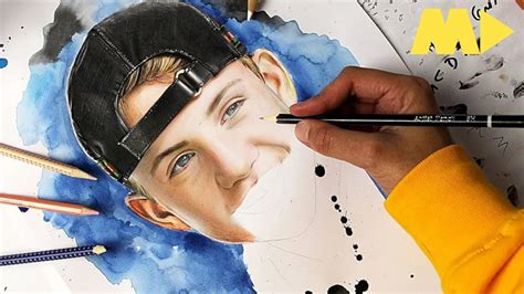 Mattybraps Realistic Portrait Drawing Time Lapse Youtube