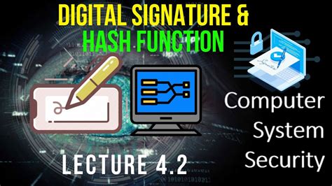 Lecture 42 Digital Signature Cryptography Hash Function Rsa In Cryptography Aktu