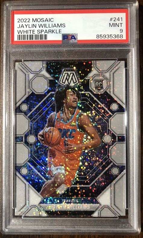 2022 23 Panini Mosaic Rookies White Sparkle Prizm 241 Jaylin