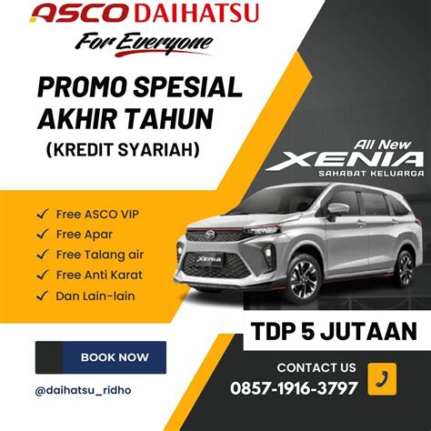 Daihatsu Xenia Tdp Mulai Jutaan Promo Spesial Akhir Tahun Mobil