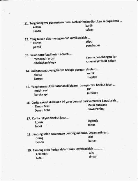 Soal Dan Pembahasan Uas Bahasa Jawa Kelas Semester Monkeysfer