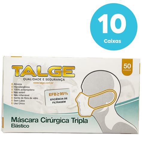 Kit 40 Caixas de Máscara Cirúrgica Vabene cor azul tripla proteção