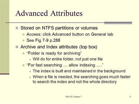 MIS 431 Chapter 71 Ch 7 Advanced File Management System MIS 431