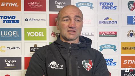 Post-Match Chat | Steve Borthwick | Leicester Tigers