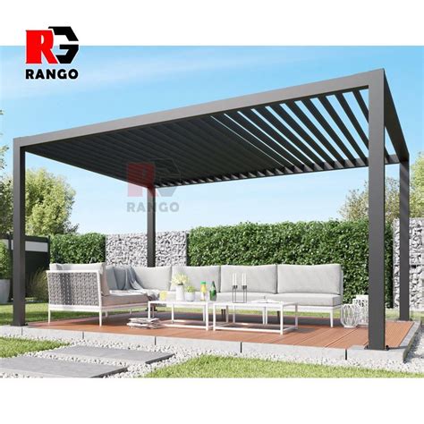 High Quality Aluminium Pergola Morden Roof Cover Hard Top Louvered Roof