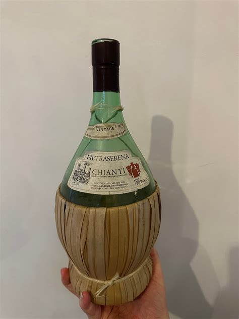 Very Rare Italian Vintage Chianti Bottle Circa 1980 - Etsy