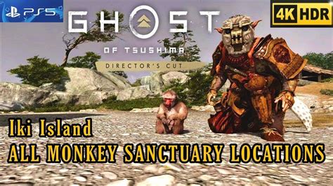 Ghost Of Tsushima Iki Island All Monkey Sanctuary Locations Ps5