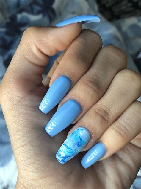 Acrylic Blue Nails Acrylic Nails Nails Blue Nails