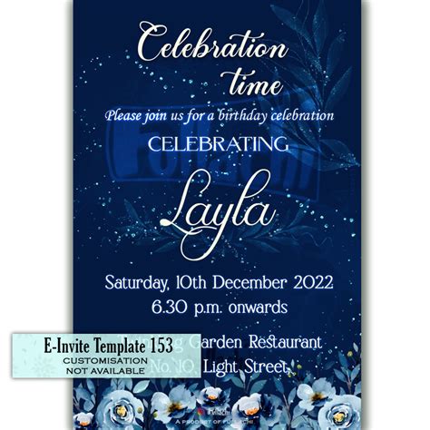 Birthday E-card - birthday e-invitation