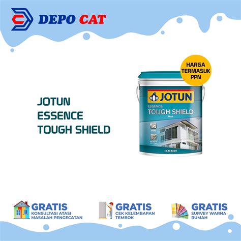 Jual Cat Tembok Exterior Jotun Essence Tough Shield White 5Kg Shopee