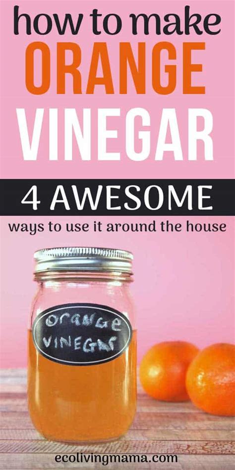 Ways To Use Homemade Orange Peel Vinegar Around The House