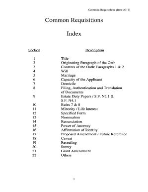 Fillable Online Common Requisitions Fax Email Print PdfFiller