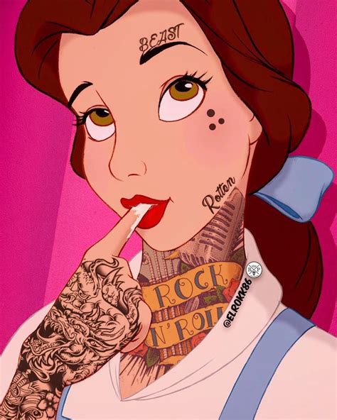 Tattooed Belle From Beauty And The Beast Disney Gone Bad Goth