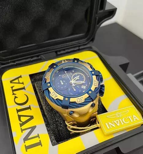 Reloj Invicta Thunderbolt Gold Blue 21347 Para Hombre MercadoLibre