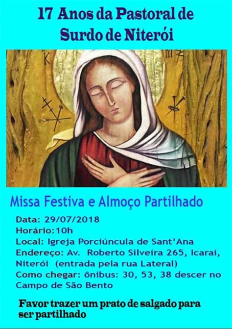 Missa festiva 17 anos da Pastoral de Surdo de Niterói Paróquia