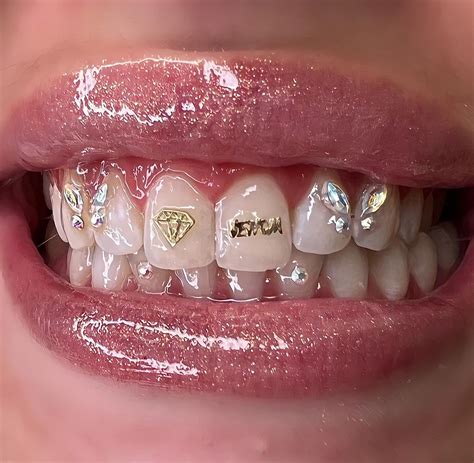 Venom Women Full Word Tooth Gems ISISNGOLD Tooth Gem Teeth Jewelry