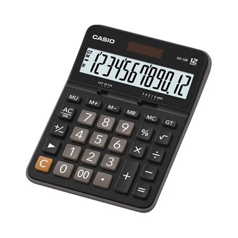 Calculatrice De Bureau Casio 14 Chiffres Noir DX 12B BK SpaceNet