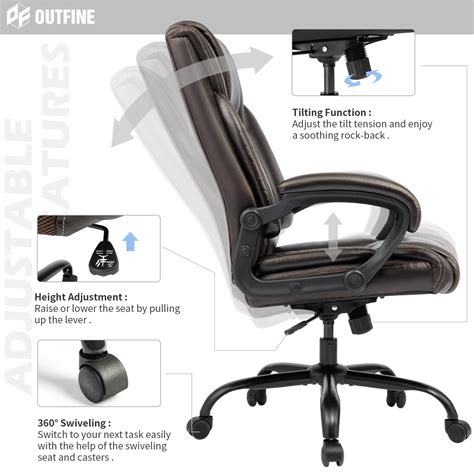 Snapklik Outfine High Back Leather Executive Chair Adjustable