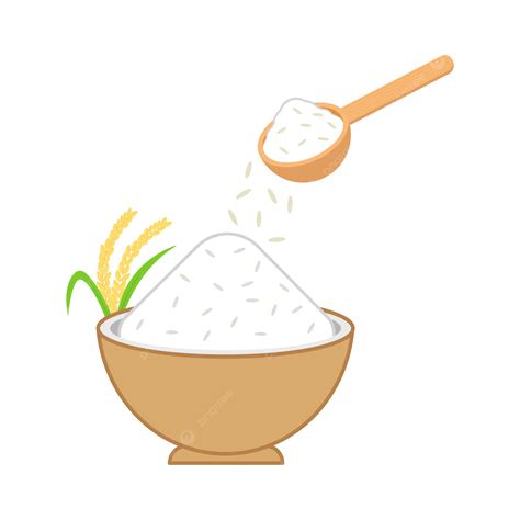 Tazón De Arroz Ilustración Vectorial Png Dibujos Arroz Bol De Arroz