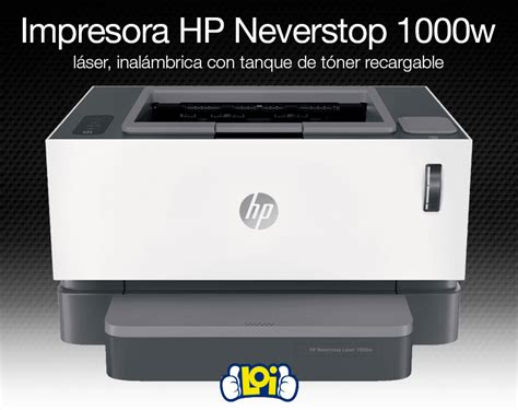 Impresora Hp Neverstop W Wifi L Ser Toner Original Recargable