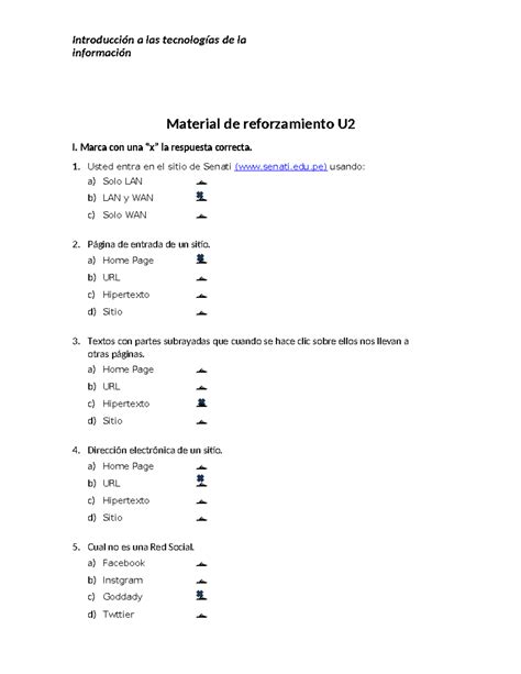 Material De Reforzamiento U Introducci N A Las Tecnolog As De La