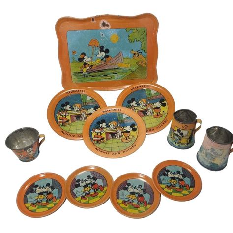 Disney's Mickey Mouse Vintage Children Tea Set - Ohio Art Co - Catawiki