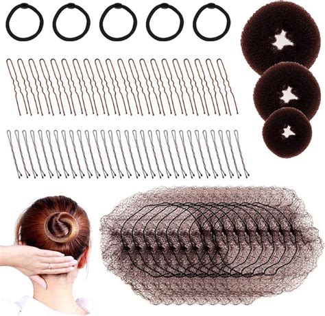 Delitls Hair Bun Net Pcs Easy Hair Styling Tools Include Ballet Hair