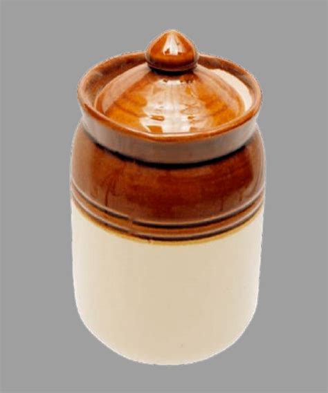 Round White Ceramic Pickle Jar Capacity Ml At Rs Piece In Mumbai