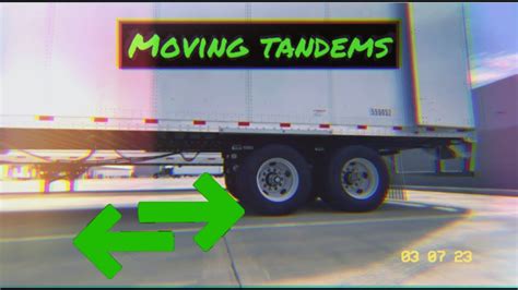 How To Move The Tandems Youtube