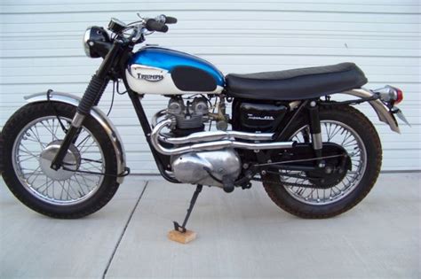 1967 Triumph T100c Tiger Competition Motorcycle Matching Numbers Engine