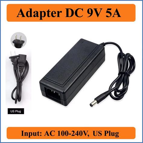 V A Us Plug Ac Dc Adapter Ac V V Charger Converter To Dc V