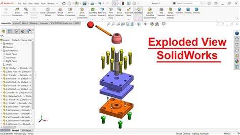 Exploded View In Solidworks Square Tool Post YouTube