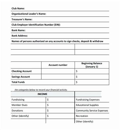 Non Profit Treasurer Report Template Unique Treasurer Report Template