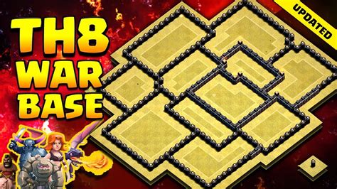 Best Th8 War Base 🙀 Anti 3 Star Anti Everything Clash Of Clans Youtube