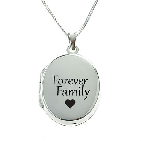 Forever Family Locket Sterling Silver with Chain | Shop Today. Get it ...