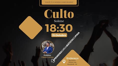 Culto Solene L Pr F Bio Gomes Youtube