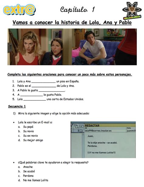 Extr@ 1 - La llegada de Sam - LVE Anglais ou Espagnol - Studocu