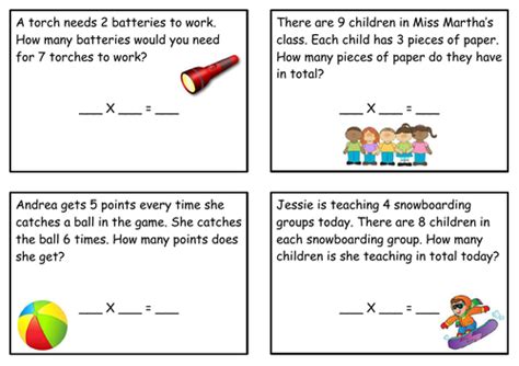 Multiplication Word Problems Teaching Resources