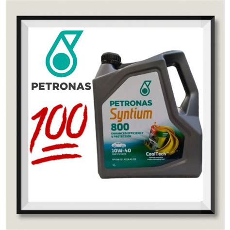 Petronas Syntium 800 10W 40 SN CF Semi Synthetic Engine Oil 4 Liter