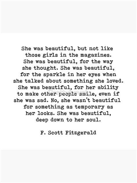 She Was Beautiful F Scott Fitzgerald Quote Tapestry For Sale By