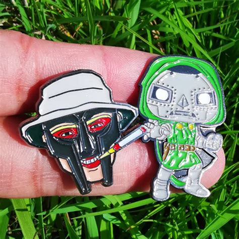 MF Doom Rainbow Iron Mask Enamel Pin Distinct Pins 47 OFF