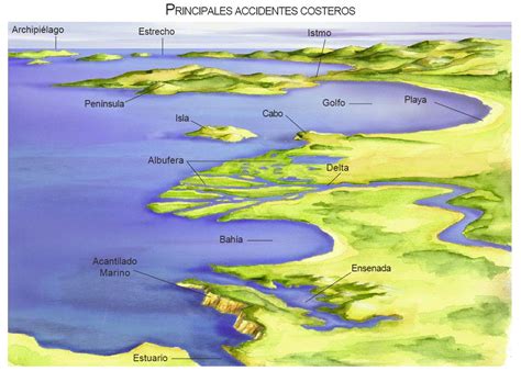 Accidentes Costeros De Colombia Mapa