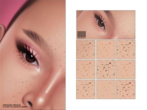 The Sims Resource Details HQ Freckles N25 Sims 4 Cc Makeup