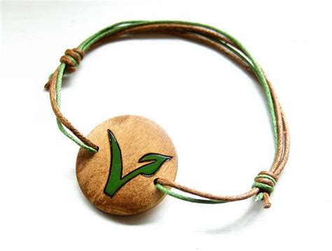 Vegan Symbol Bracelet Mens Vegan Jewellery Vegans Gifts Wooden Etsy