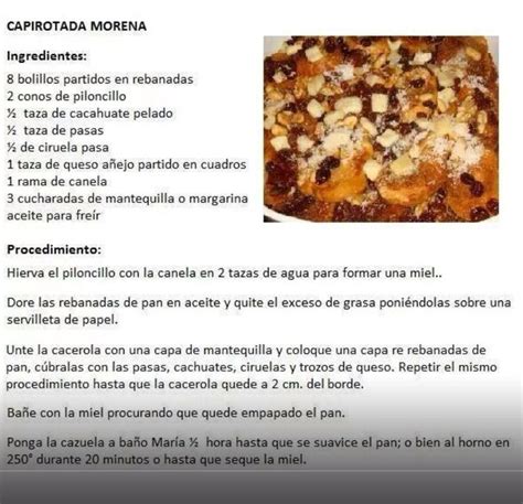 Capirotada Recetas Faciles Postres Recetas Mexicanas Comida