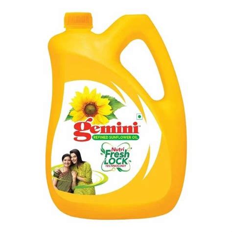 Gemini Refined Sunflower Oil Packaging Size Litre At Best Price In