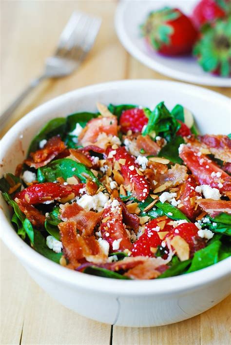 Strawberry Spinach Salad With Bacon Julias Album